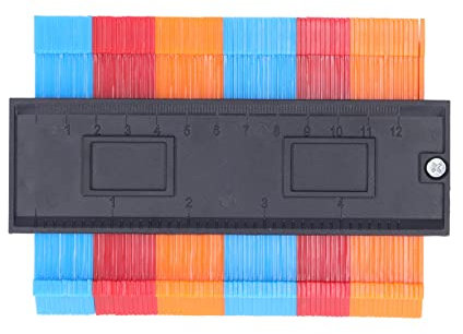 Règle de contour, outil de profil de forme de gabarit de mesure Opération facile pour la coupe de tapis pour la pose de sol