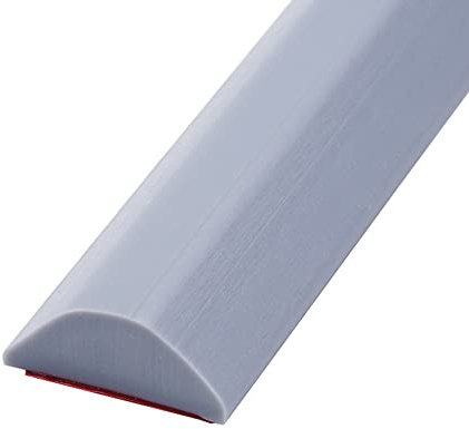 DAZZLEEX Barriera del pavimento della stanza umida, striscia della barriera dell'acqua di conservazione del bagno striscia asciutta e bagnata della guarnizione silicone della separazione grigia 80cm