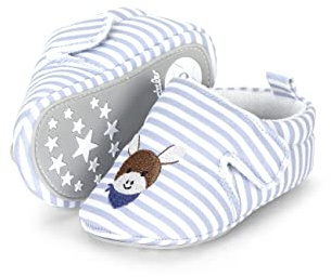 Sterntaler Emmi - Scarpe per gattonare per bambini, 16 EU, colore: Azzurro, Azzurro, 16 EU