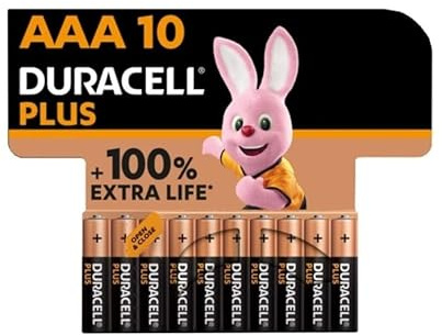 DURACELL Plus Power 100 Alkaline Battery AAA LR03 Blister * 10