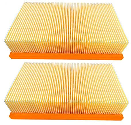 2x Flachfilter für Kärcher NT 35/1 45/1 55/1 TACT + Te M + Ap + BS 6.904-367.0, 6.904-208, 6.904-190, 6904367, 6904208, 6904190 6.904-176.0