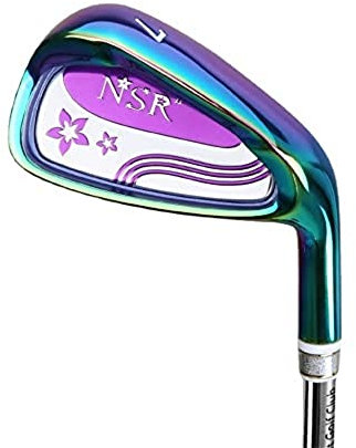 Golfklubbor #7 järn kvinnor högerhänt professionell golfövningsstång i rostfritt stål dam golfklubbsjärn (stålskaft)