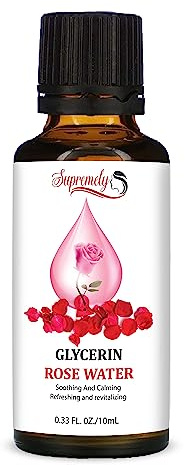 Supremely Rose Water and Glycerin Blend - Natural Hydrating Toner for Skin and Hair