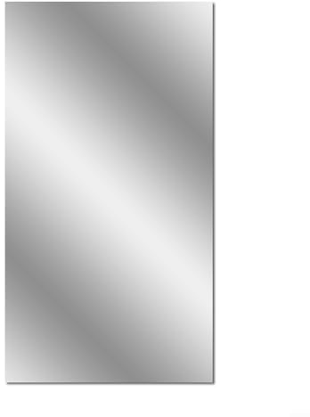 SMZhomeone Självhäftande spegelfolie 200 x 60 cm väggspegelfolie avtagbara spegelklistermärken spegelfolie rektangel spegeldekoration