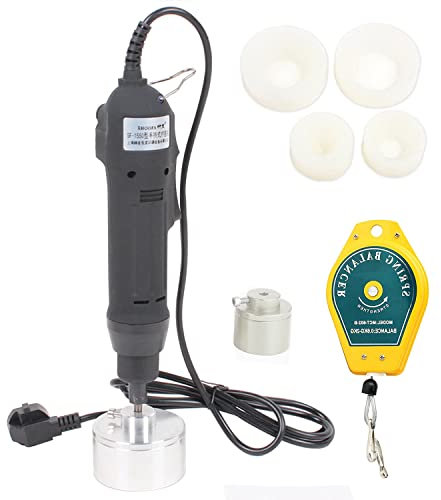 Máquina Eléctrica Para Cubrir La Máquina De Botella De La Botella De La Botella De La Botella De Botella Máquina De Tapado De Tornillo Para Tapas Redondas De 10-50 Mm, Máquina De Sellado De Tornillo D