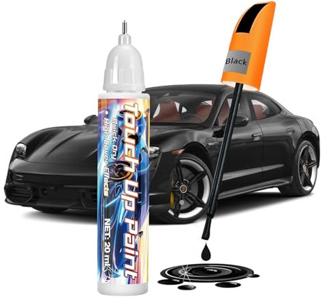 AstraVox Rimuovi Graffi Auto, 20ml Penna Ritocco Carrozzeria, 2-In-1 Ritocco Vernice Auto, Efficace Nella Riparazione Dei Graffi, Adatta Per Car, Biciclette, Motociclette, Facile Da Usare (Nero)