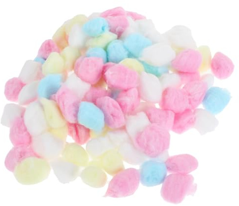 Kisangel Palline di Cotone Colorate per Criceti 300 Pezzi Riempimenti Morbidi e Caldi per Nidi di Piccoli Animali Forniture Invernali per Gabbie Materiale Naturale e Sicuro per Roditori
