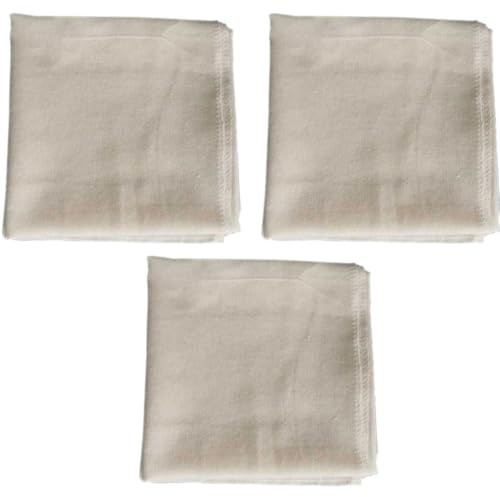 FOMIYES 3 Panni Garza Alimentare per Formaggio 95x95 Cm, Tessuto Filtrante in Cotone Naturale per Yogurt, Colino Multifunzione per Cucina e Produzione Formaggi, Accessorio Riutilizzabile