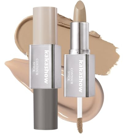 U-Shinein 2-IN-1 Contour Stick:Cream Contour&Liquid Bronzer,Seamless Blending,Natural Finish,Long Lasting Face Bronzer Makeup 01 Universal Light