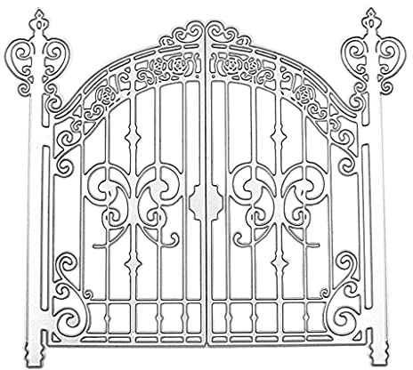 Ldbuejiaja Stencil in metallo per porta d'ingresso, stencil per scrapbooking, album di ritagli, carta di carta, parole