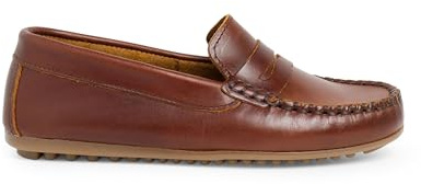 Pisamonas Mocasines Niño Cuero Antifaz Talla 38 Color Marrón