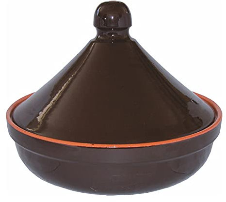 Colì Maioliche e Terrecotte dal 1650 Tajine Brunella in Terracotta, Marrone 26x26x20 cm