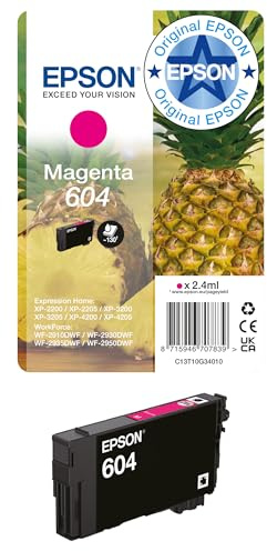 Epson 604 Pineapple, Genuine Magenta Ink Cartridge