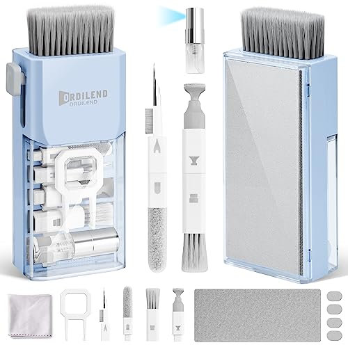 Ordilend Tastatur Reinigungsset, Laptop Reinigungsset, for MacBook Handy, Tastaturreiniger mit Bürste Laptop Keyboard Cleaner for Tablet, Computer, Einfach zu Bedienen und zu Tragen mit Patent