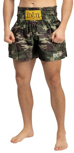 BENLEE Herren Thaibox-Hose Uni Thai M, Camo Woodland