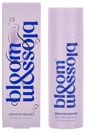 Bloom and Blossom | Smooth Moves Stretch Mark Oil, 150ml Body Oil with 100% Natural Ingredients, Pregnancy Skin Care, Hydrating & Elasticity-Boosting Stretch Mark Treatment