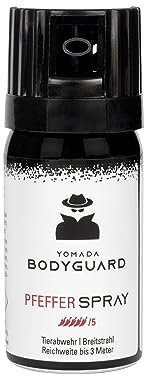 YOMADA Bodyguard Pfefferspray & KO Spray, Premium Tierabwehrspray - Selbstverteidigung Made in Germany - höchst effektiver Schutz gegen alle Arten von Angreifern
