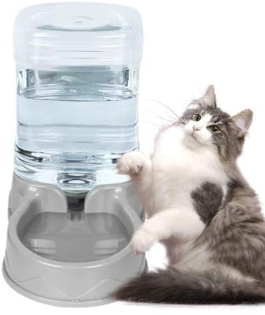 Automatischer Katzenfutterautomat – Tierfutterspender mit großer Kapazität | Katzentränke Futterspender | Katzenfutterstation für Trockenfutter | Wasserspender für Hunde und Katzen für kleine bis mitt