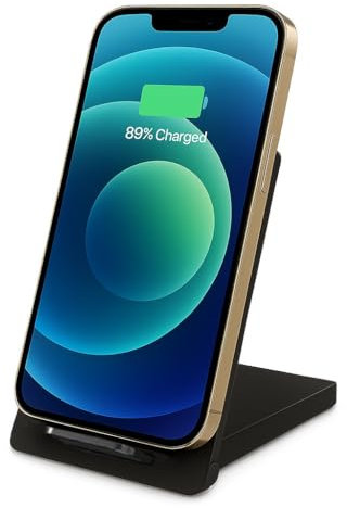 SUIFT Cargador inalámbrico, 15 W, cargador inalámbrico rápido Qi para iPhone 16 15 14 13 12 11 Pro Max XR, Samsung Galaxy S24 S23 S22 Note, Google Pixel LG, plegable, estación de carga compatible con