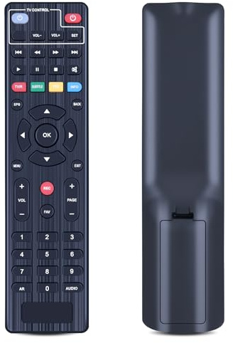 GOUYESHO Telecomando di ricambio per Digiquest Twin Tuner Rec per decoder digitale terrestre, DVB-T2, KT1045, Full HD – Edizione Small (Twin Tuner)