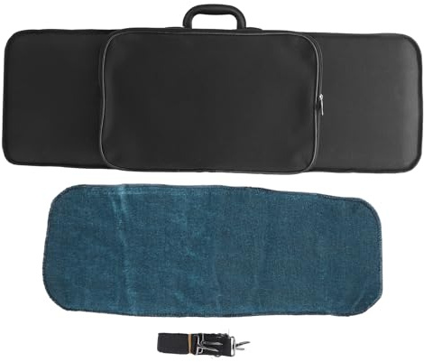 1/2 Violin Travel Case Oxford Tyg, Stötdämpande Skum, Justerbara Remmar, Båghållare, Noter, Multifickor, för 1/2 Fiol