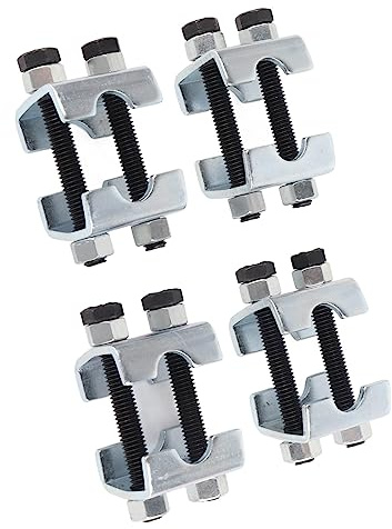 ZenithAur Strumento compressore per Molle elicoili, 4 Pezzi, Mini compressore per Molle elicoili, distanziatore per Molle Regolabile a 2 Vie, Strumento automobilistico in Acciaio