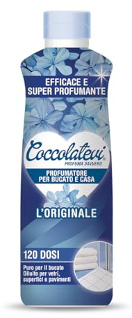 COCCOLATEVI Profumatore Bucato XXL, 750 ml, Essenza Bucato da Utilizzare come Profumatore Bucato Lavatrice e Asciugatrice, Profumatore Casa o Detergente Pavimento (L'Originale)