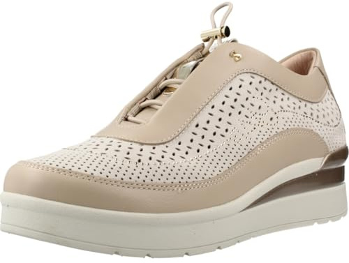 Stonefly 223606 Cream 38 Nap Strass Sneakers Confort per Donna in Pelle ed Ecopelle con allaccio Rap (Taglia 40)