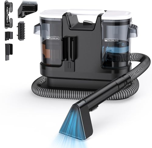 Lubluelu Carpet Spot Cleaner, 600W, 20kPa, Portable Upholstery Cleaner | Self-cleaning portable cleaner with long hose for pet stains, couches, rugs and cars, delivering powerful stain removal.
