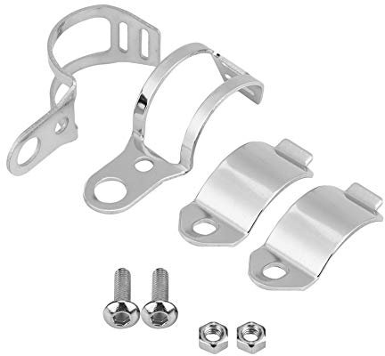 EVGATSAUTO Support de clignotant de moto, 2 pièces support de montage de clignotant de moto adapté pour Scooter de fourche avant 30-45mm(Mèche)