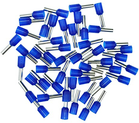 Afeld Elektro Lot de 50 embouts de câble 2,50 mm² bleus - Manchons de câble isolés - Embouts pour conducteurs fins et à fils fins