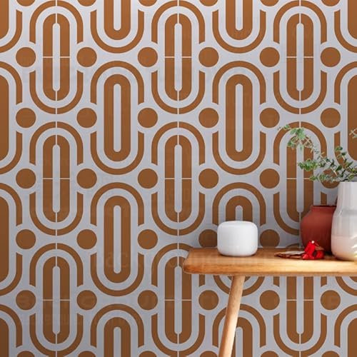70cm Geometric Artdeco Schablone Schablonen Mandala Vorlage Wiederverwendbar Für Dekorvorlagen Malerei Wände Große Farbe Große Möbel Muster Nische Wand Holz Mandalas Muster Bodenfliesen Die