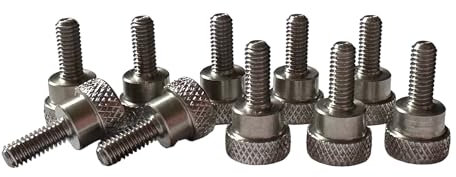 Precisiongeek – Rändelschrauben M5 x 10 mm aus Edelstahl – 10er-Set – Werkzeuglos handfest verschraubbar – Made in Europe