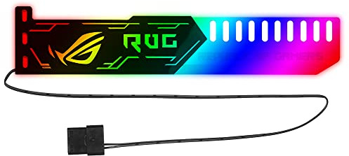 Sunydog RGB25 grafikkortsfäste Grafikkortsfäste med 5V RGB ljuseffekt Stor 2-stifts strömförsörjning Grafikkortsfäste