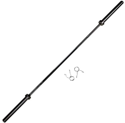 GymBeam Barra Olimpica Eternal Power, Bilanciere Dritto Cromato da 20 kg, Barra per Sollevamento Pesi Lunga 220 cm, capacità di Carico Massima Fino a 680 kg