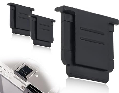 Lhbwhiz 2 Stück Blitzschuhabdeckung,Abdeckung für Zubehörschuh,Kompatibel mit So-ny A6000 6600 A7RM4 A7III A7M3 6400 A7C ZV-E10 unter anderem Blitzschuhabdeckung(Schwarz)