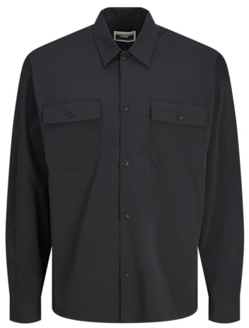 Jack&Jones - Maglia da jcooutdoor, Taglia S, Nero, S