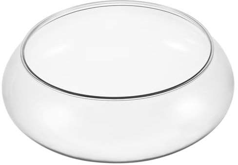 Milisten Tazón De Jarrón De Vidrio De Flores Jarrón Redondo De Boca Ancha Jardinera Suculenta De Terrario Jardinera Hidropónica Contenedor Floral Pieza Central De Mesa De Pecera De Globo