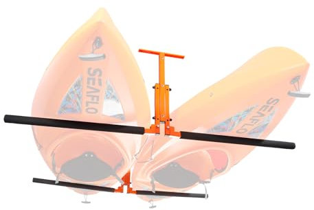 VEVOR Kayak Deckenhalterung Kajak Aufhänger 1666 x 540 x 50 mm, Kajakständer 2 Kajaks 790 ± 10 mm Stützarmlänge, Kajak Aufbewahrungsregal Robuste Kajak-Aufbewahrungshaken Kajak-Enthusiasten