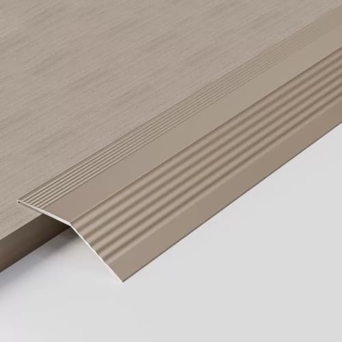 Raouoae 90cmx3 Wood-to-Tile Floor Transition Strip, End Profile Cover For Laminate, Carpet & Parquet Flooring, Durable Edge Trim For Door Sill & Threshold(Roségold,Breite: 55 mm)
