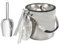 Zythrem 2L Ice Bucket, Double Wall Insulated Stainless Steel Ice Bucket, Ice Bucket with Silicone Lid, Tongs and Shovel for Bar, Party