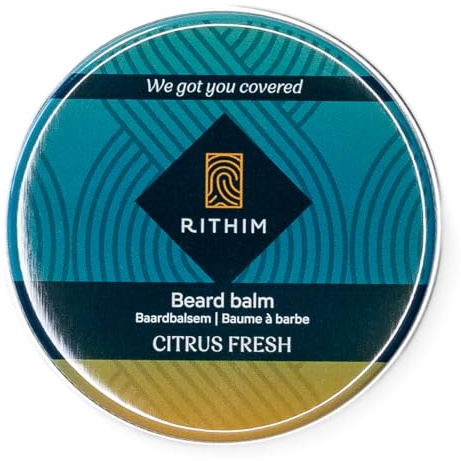 Rithim Bálsamo para la barba Citrus Fresh 50ml - Cuidado de la Barba - Acondicionador para la Barba - Alimentación y Fijación para la Barba - Crema para la Barba - Bálsamo de