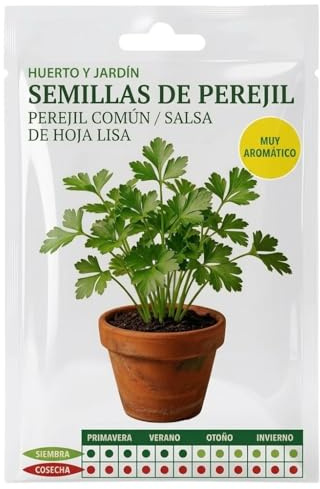 Disfruta Perejil Fresco Todo el Año | Semillas de Perejil para Huerto Urbano DECOALIVE