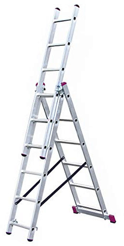 KRAUSE Corda - Scala multiuso con funzione scala, 3 x 6 pioli