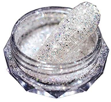 Brussel 1 caja de uñas brillo polvo brillante manicura polvo de cristal chispas manicura consejos encantos uñas arte pigmentos uñas inmersión polvo 2 #