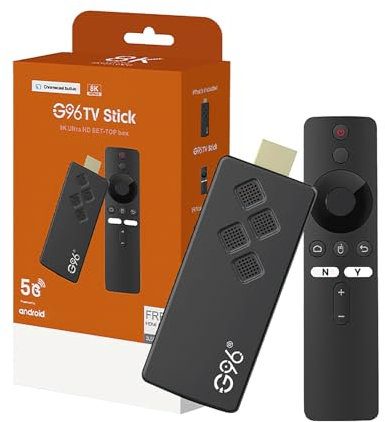 Smart TV Stick, Android 13, Compatible pour chromecast, WiFi, HDMI, H.264, HEVC H.265, Bluetooth, Netflix, Youtube, Prime vidéo. Jusqu'en 4K
