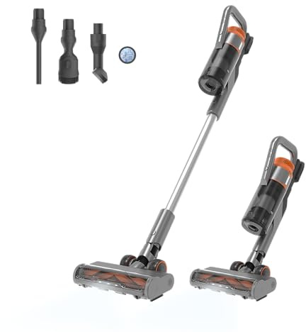 WORX 20V PowerShare Cordless Stick Vacuum WX038L.9, Powerful Cordless Vacuum Cleaner 25Kpa High Suction for Pet Hair, Lightweight Handheld Vacuum Cleans Floors Carpet Car – Tool Only