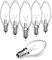 TobeBright E14 Halogen 42W Kerzenlampen Glühbirne Dimmbar Warmweiß 2400K-2600K E14 Small Edison Screw C35 Vintage Dekorative Kerzen Lampe 220V für Kronleuchter, Deckenleuchten 6 Stück