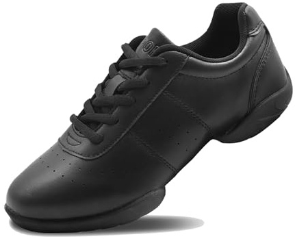 Mnplciea Scarpe da Cheerleading Luce Scarpe da Cheer Bianche Antiscivolo Cheerleading Sneaker Scuola Yoga Jazz Ginnastica Scarpe da Allenamento