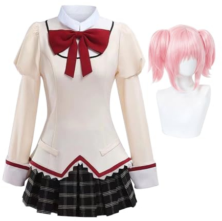 Zhongkaihua Anime Cosplay Akemi Homura/Mami Tomoe/Kaname Madoka Cosplay Costume Full Set School Uniform Outfit Halloween